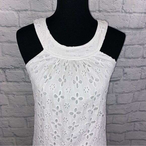 Jodi Kristopher cutout pattern sleeveless top sz 3 junior - Picture 3 of 11